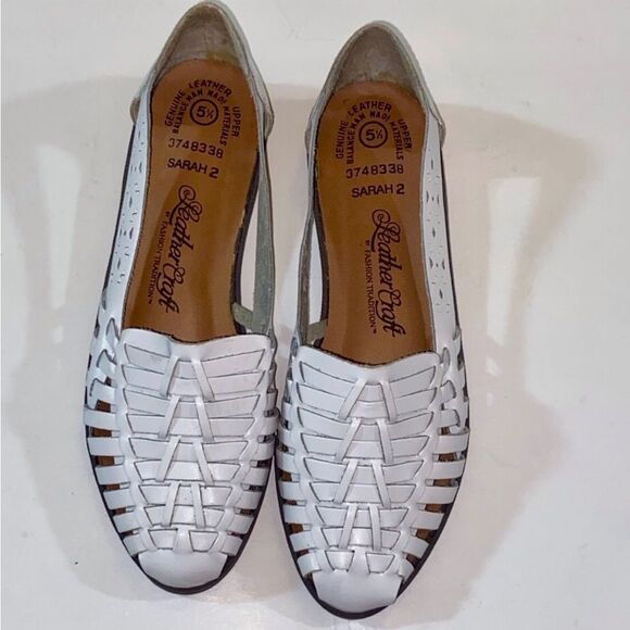 Leather Craft Shoes - Women's White Leather Shoes